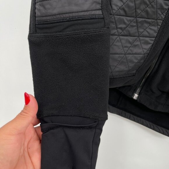 Lululemon Jacket FLEECY KEEN JACKET lll Reflective Winter Hoodie Black Size 8 - Picture 4 of 16